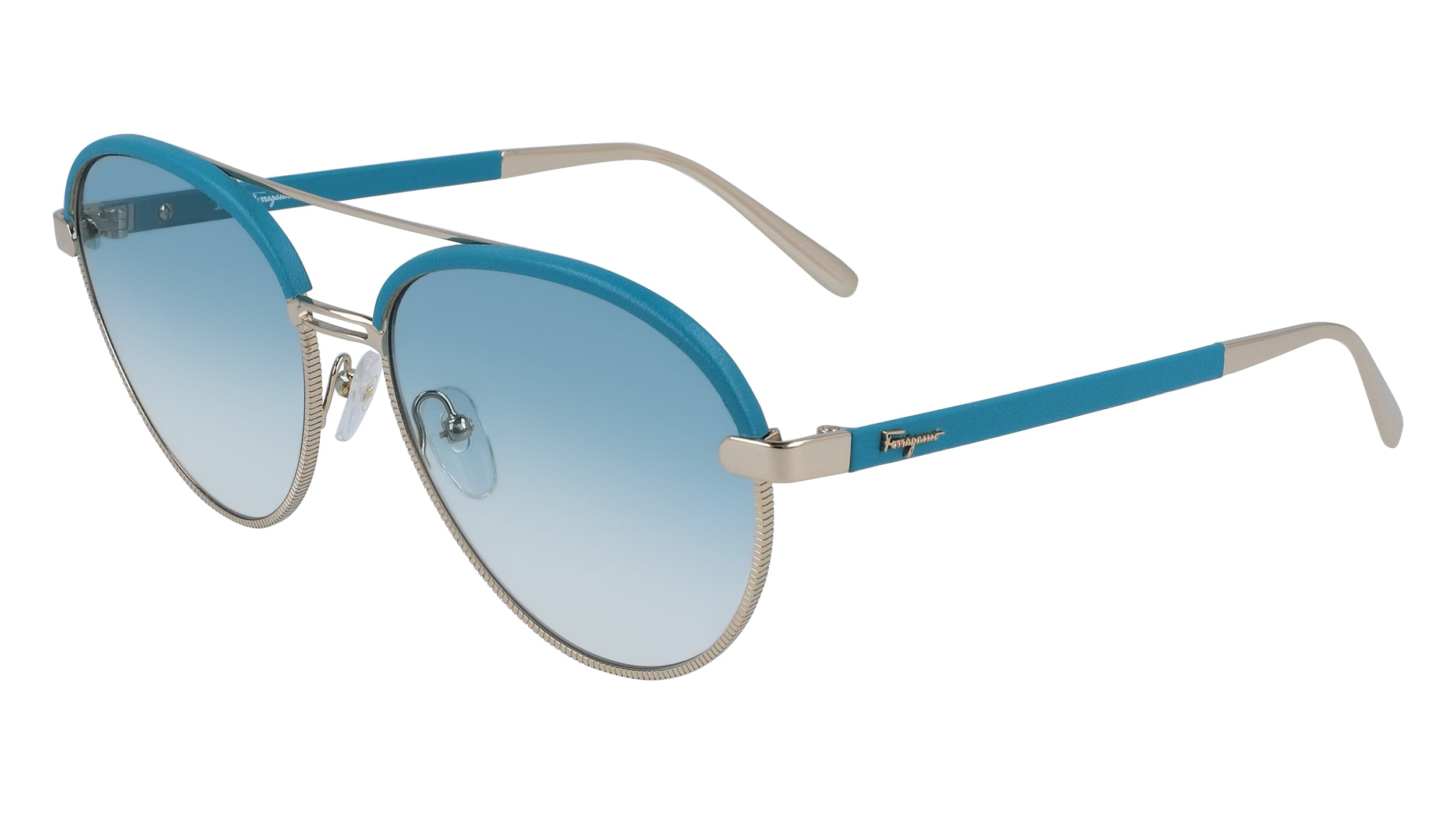 Color_741 - GOLD/TURQUOISE LEATHER