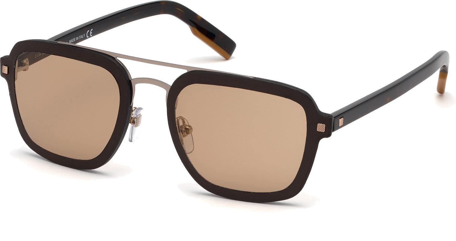 Color_48L - shiny dark brown / roviex mirror