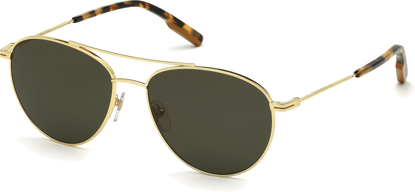 Color_30R - shiny deep gold / green polarized