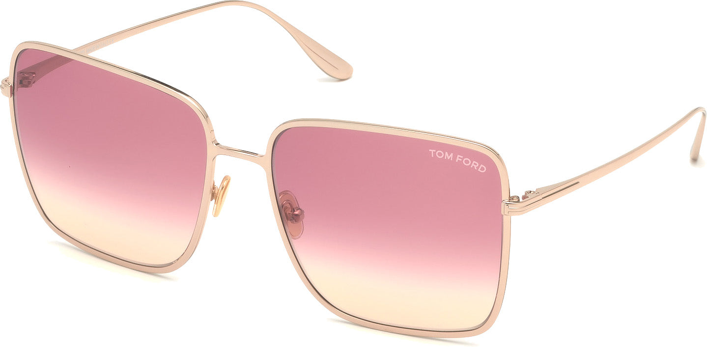 Color_28T - shiny rose gold / gradient bordeaux