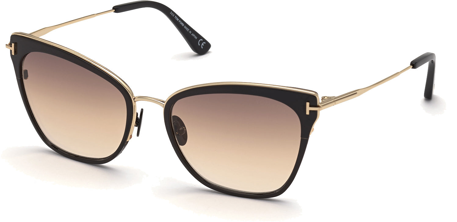 Color_01F - shiny black / gradient brown