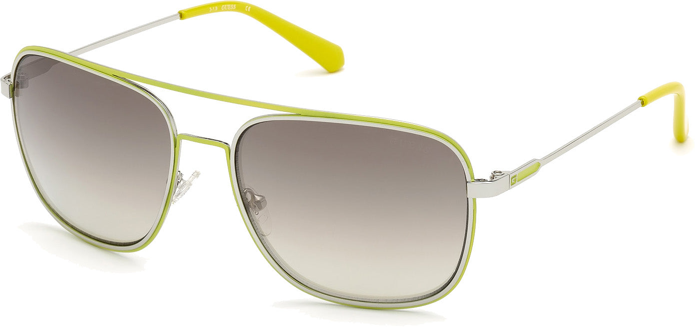 Color_10P - shiny light nickeltin / gradient green