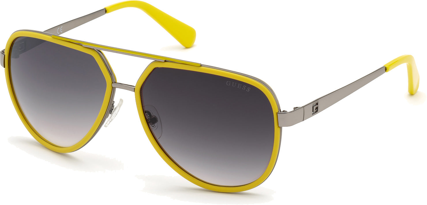 Color_40C - matte yellow / smoke mirror
