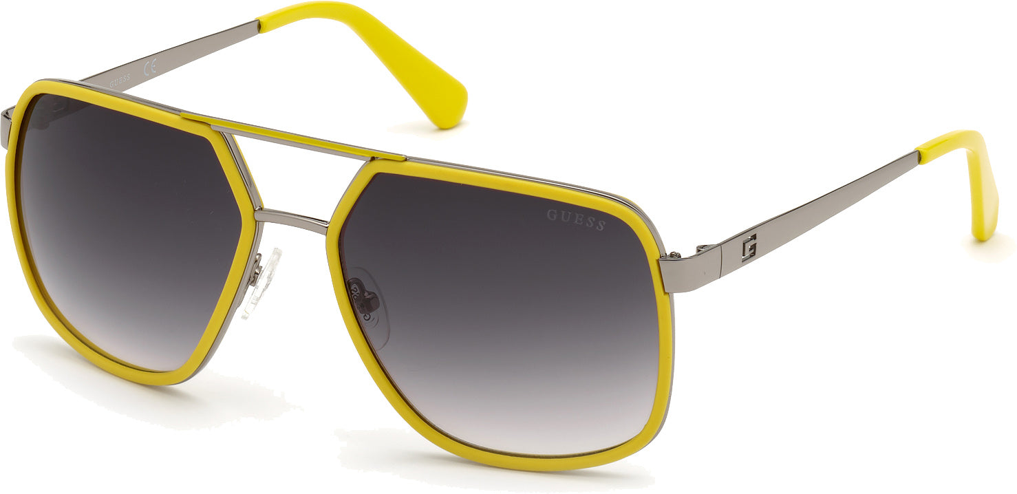 Color_40C - matte yellow / smoke mirror