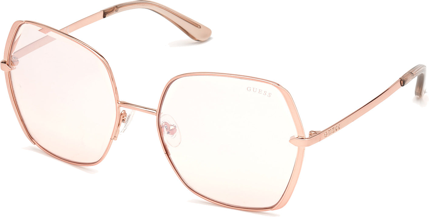 Color_28U - shiny rose gold / bordeaux mirror
