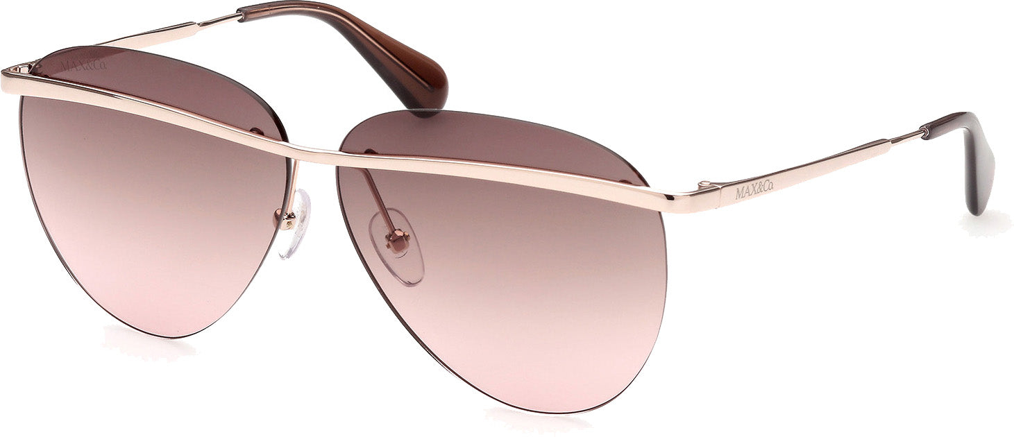 Color_28F - shiny rose gold / gradient brown