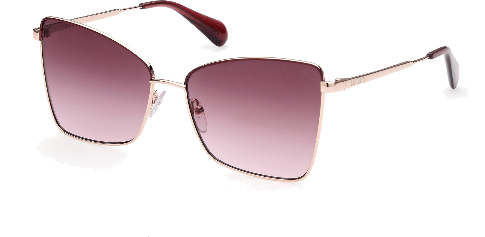 Color_28T - shiny rose gold / gradient bordeaux