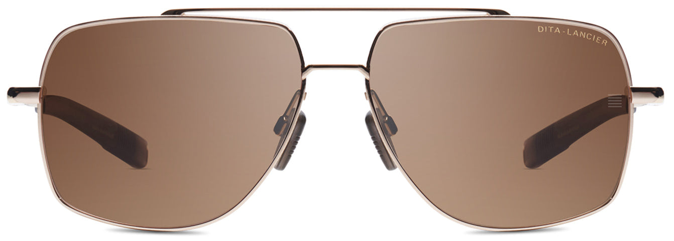 Color_DLS107-A-01 - WHITE GOLD - DITA-LAND LENS - BROWN POLARIZED