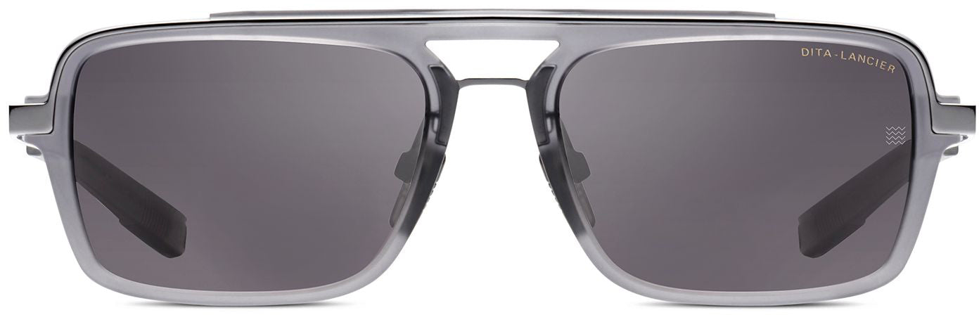Color_DLS404-56-03 - MATTE CRYSTAL GREY/BLACK PALLADIUM - DITA-SEA LENS - GREY POLARIZED