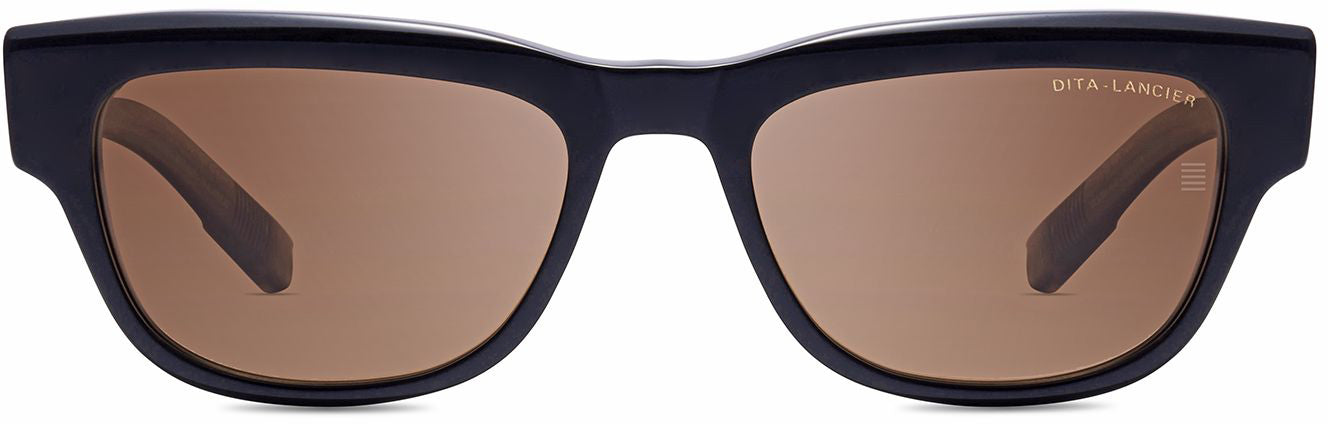 Color_DLS704-A-01 - BLACK - BLACK GUN - DITA-LAND LENS - BROWN POLARIZED