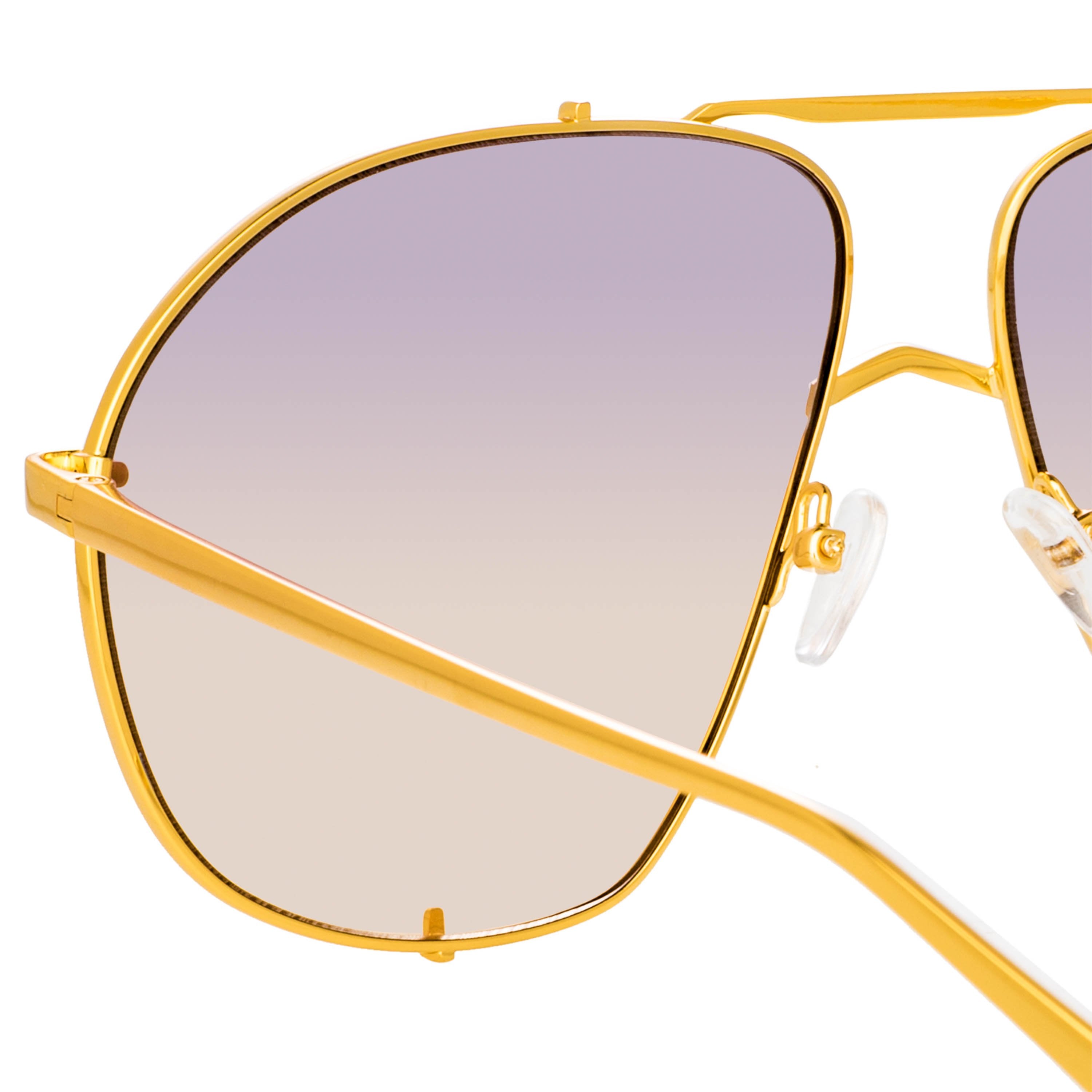 Color_ATTICO13C3SUN - Attico Mina Oversized Sunglasses in Light Gold
