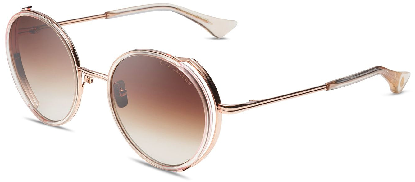 Color_DTS532-52-03 - White Rose Crystal - Rose Gold / Dark Brown To Clear