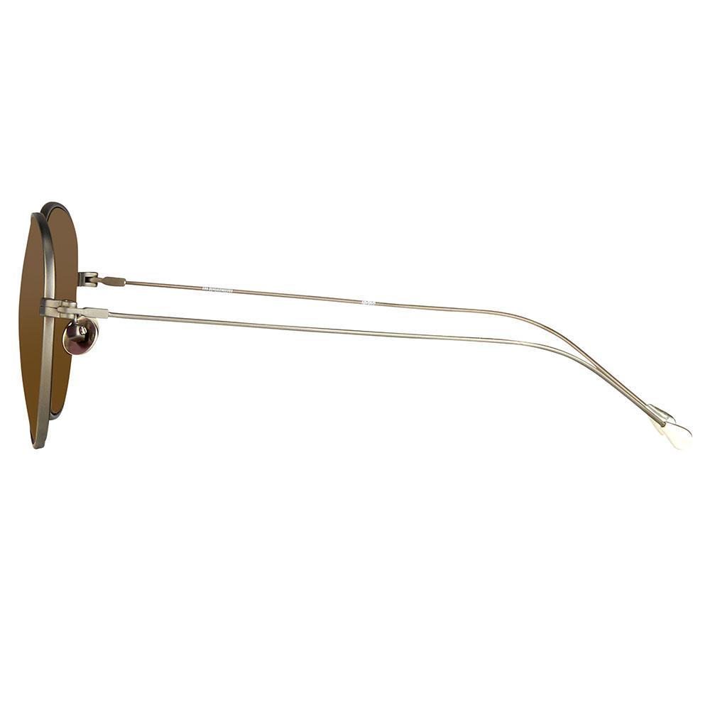 Color_AD28C3SUN - Ann Demeulemeester 28 C3 Oval Sunglasses