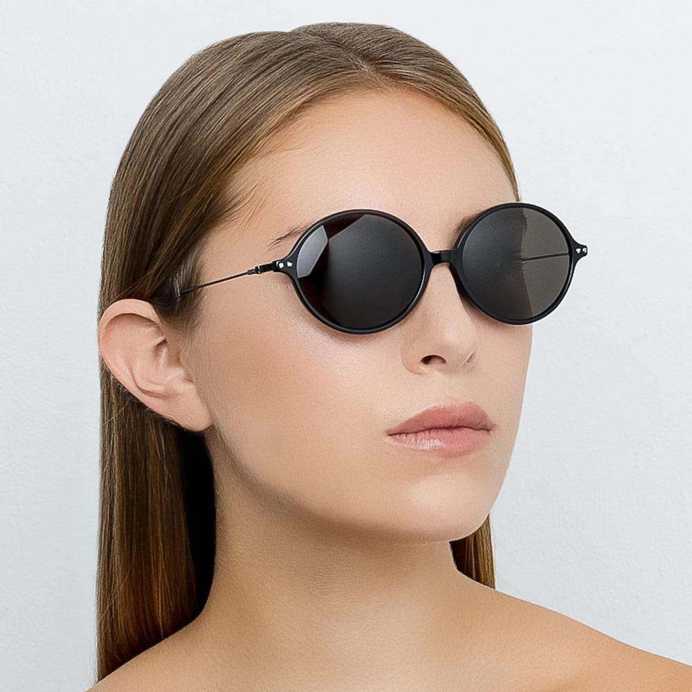 Color_AD64C1SUN - Ann Demeulemeester 64 C1 Oval Sunglasses