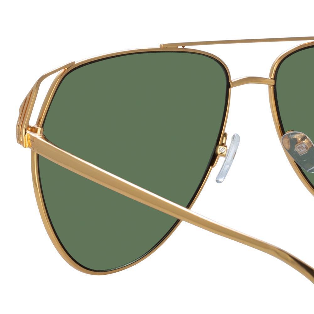 Color_ATTICO4C2SUN - The Attico Telma Aviator Sunglasses in Yellow Gold Tone