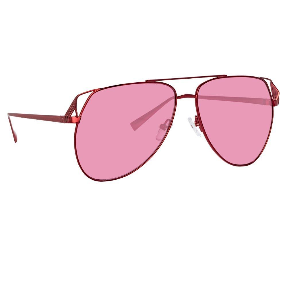 Color_ATTICO4C5SUN - The Attico Telma Aviator Sunglasses in Pink