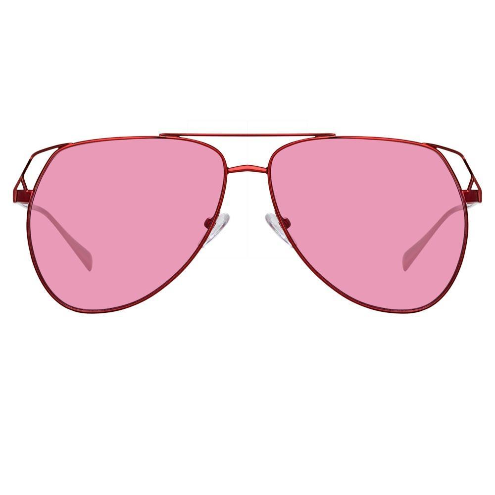 Color_ATTICO4C5SUN - The Attico Telma Aviator Sunglasses in Pink