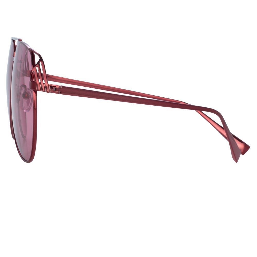 Color_ATTICO4C5SUN - The Attico Telma Aviator Sunglasses in Pink