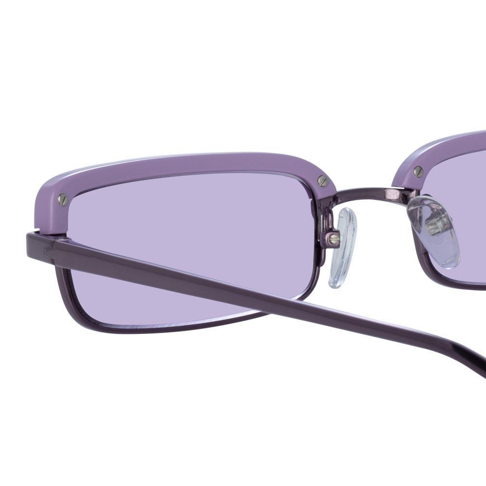 Color_ATTICO5C2SUN - The Attico Dana Rectangular Sunglasses in Purple