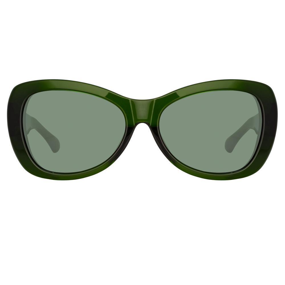 Color_DVN195C9SUN - Dries Van Noten 195 Round Sunglasses in Green