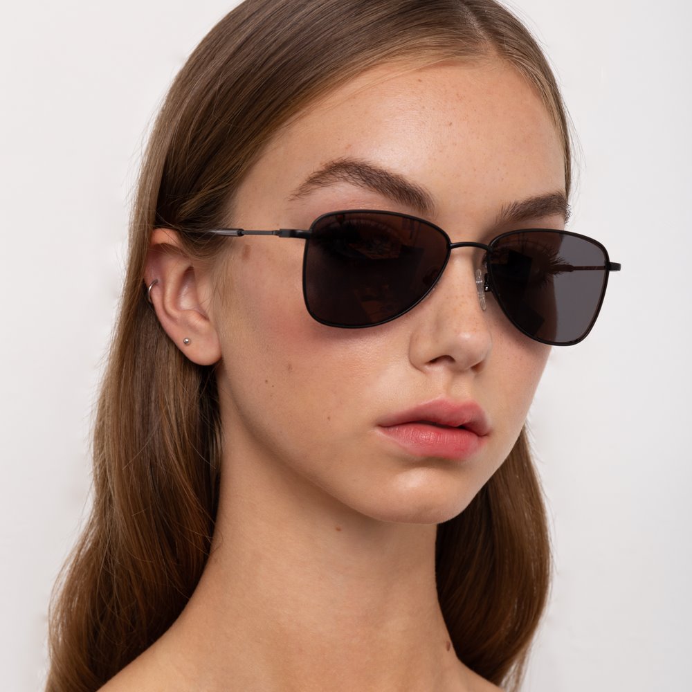 Color_DVN197C5SUN - Dries Van Noten 197 Aviator Sunglasses in Black