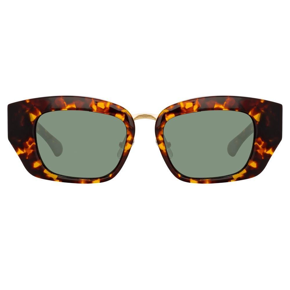 Color_DVN202C4SUN - Dries Van Noten 202 Round Sunglasses in Tortoiseshell