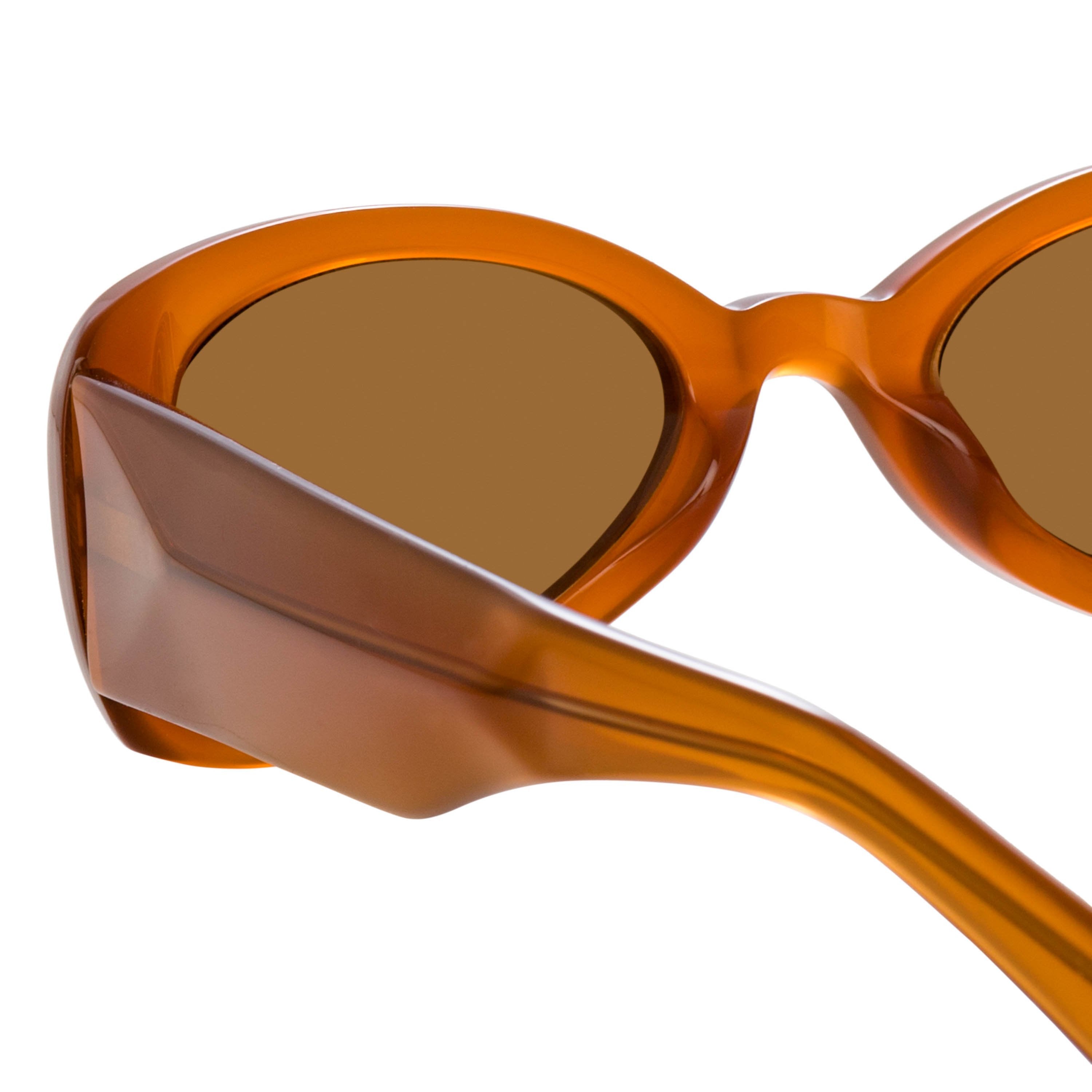 Color_DVN204C3SUN - Dries van Noten 204 Aviator Sunglasses in Brown