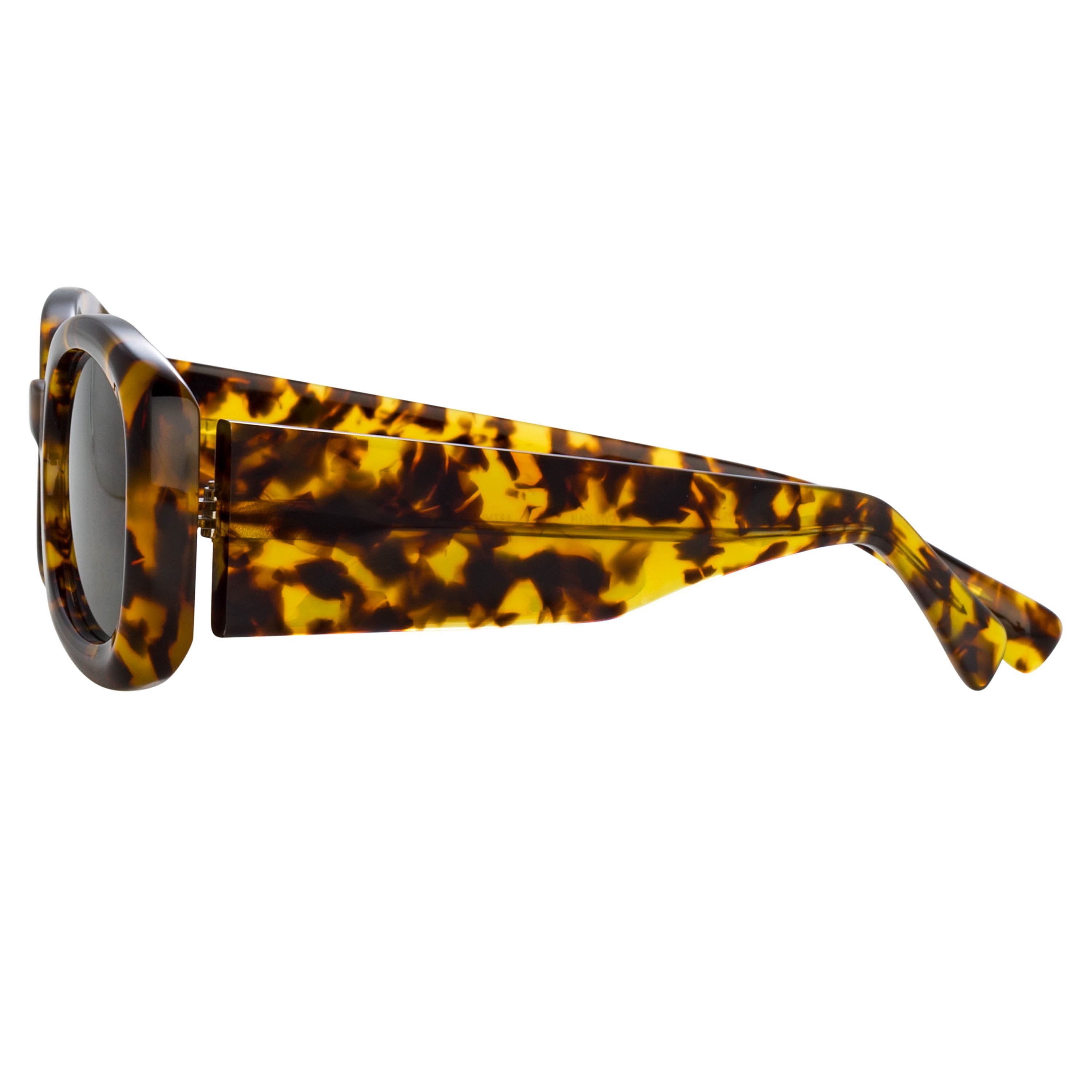 Color_DVN204C4SUN - Dries van Noten 204 Aviator Sunglasses in Tortoiseshell