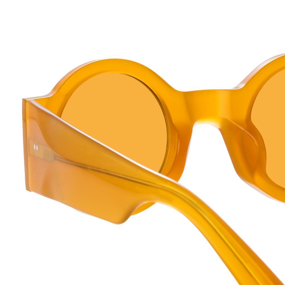 Color_DVN98C19SUN - Dries Van Noten 98 Round Sunglasses in Orange