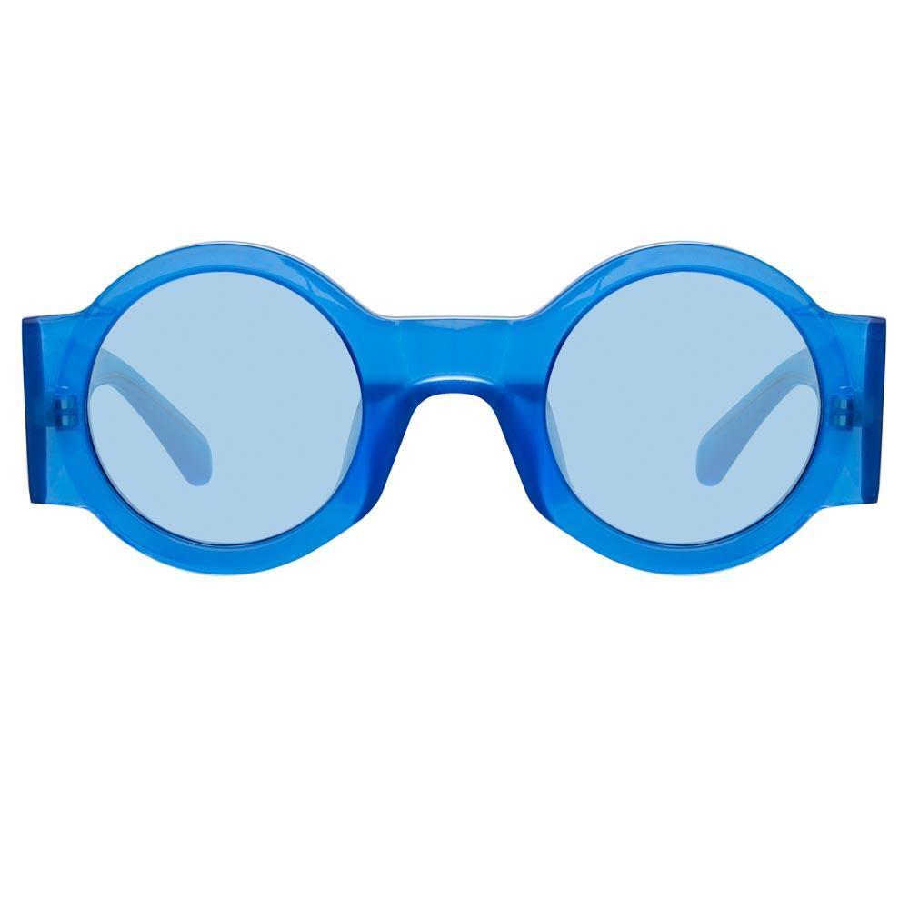 Color_DVN98C23SUN - Dries Van Noten 98 Round Sunglasses in Blue