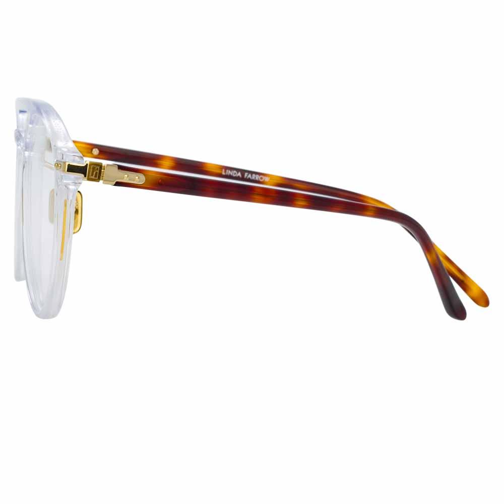 Color_LF23C4OPT - Linda Farrow Linear Ando C4 Aviator Optical Frame