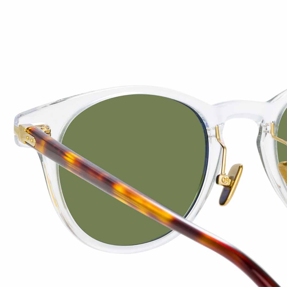 Color_LF25C10SUN - Bay D-Frame Sunglasses in Clear - Default Title / LF25C10SUN