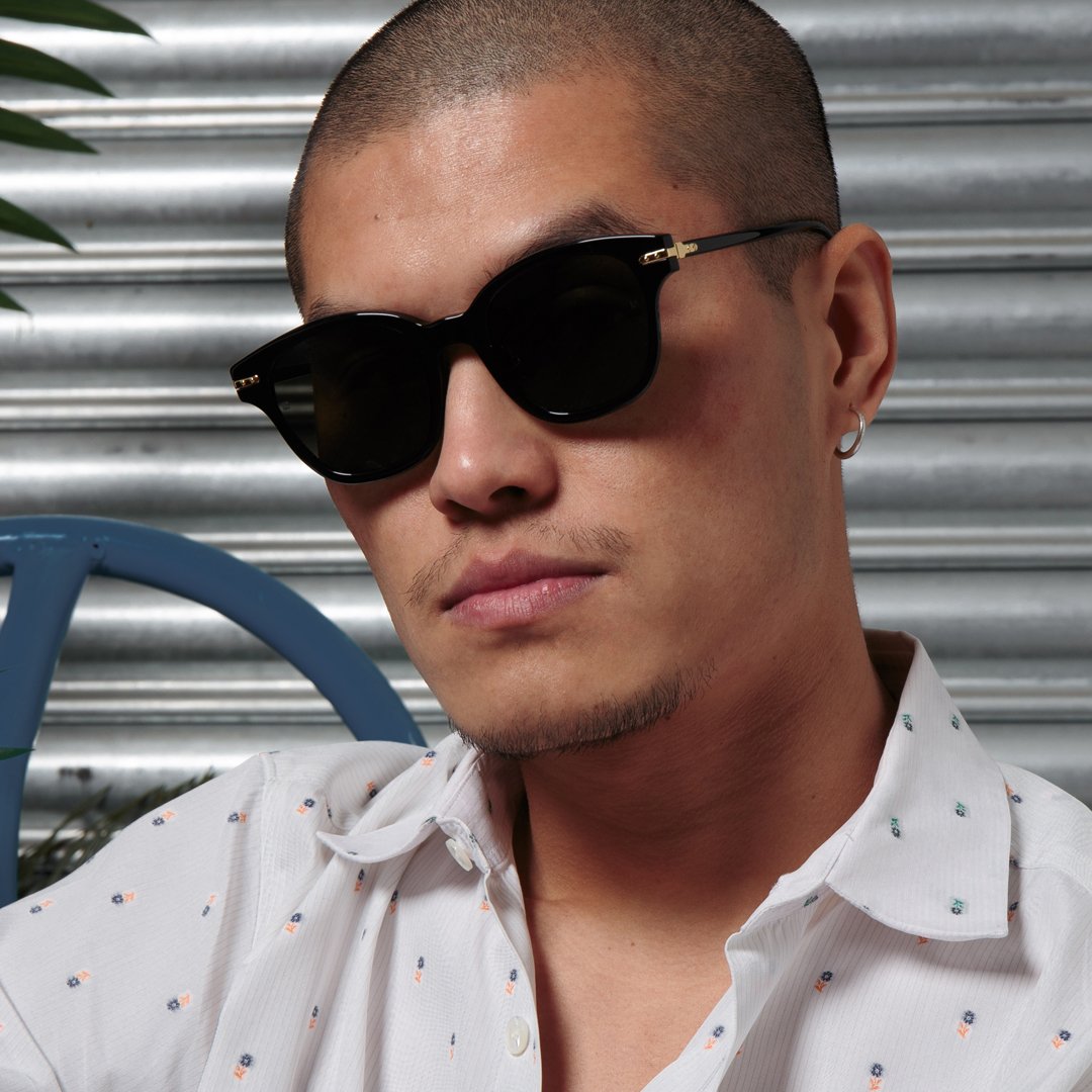 Color_LF42C4SUN - Atkins D-Frame Sunglasses in Black