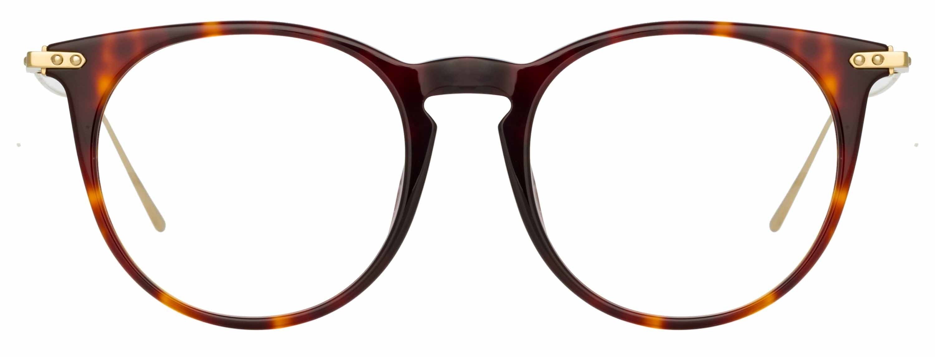 Color_LF54C2OPT - Ellis Oval Eyeglasses in Dark T-Shell and Clear