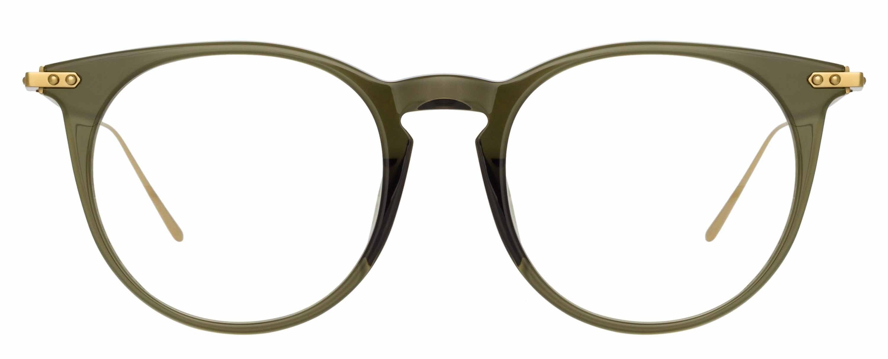 Color_LF54C5OPT - Ellis Oval Eyeglasses in Translucent Green and Clear
