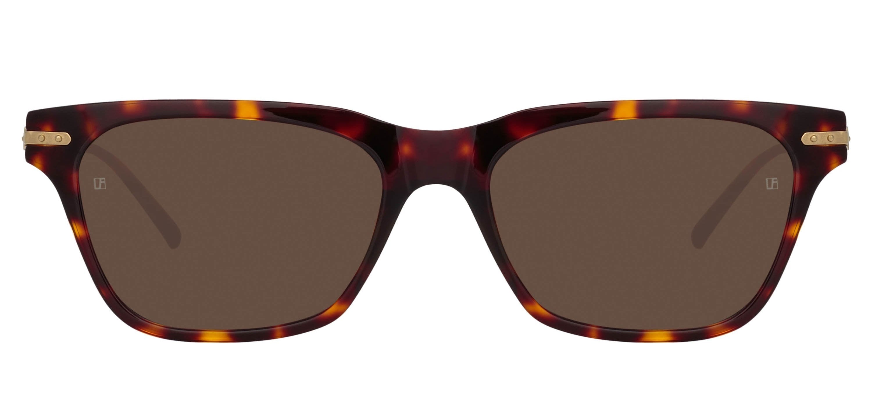Color_LF55C5SUN - Mae Cat Eye Sunglasses in Tortoiseshell and Solid Brown