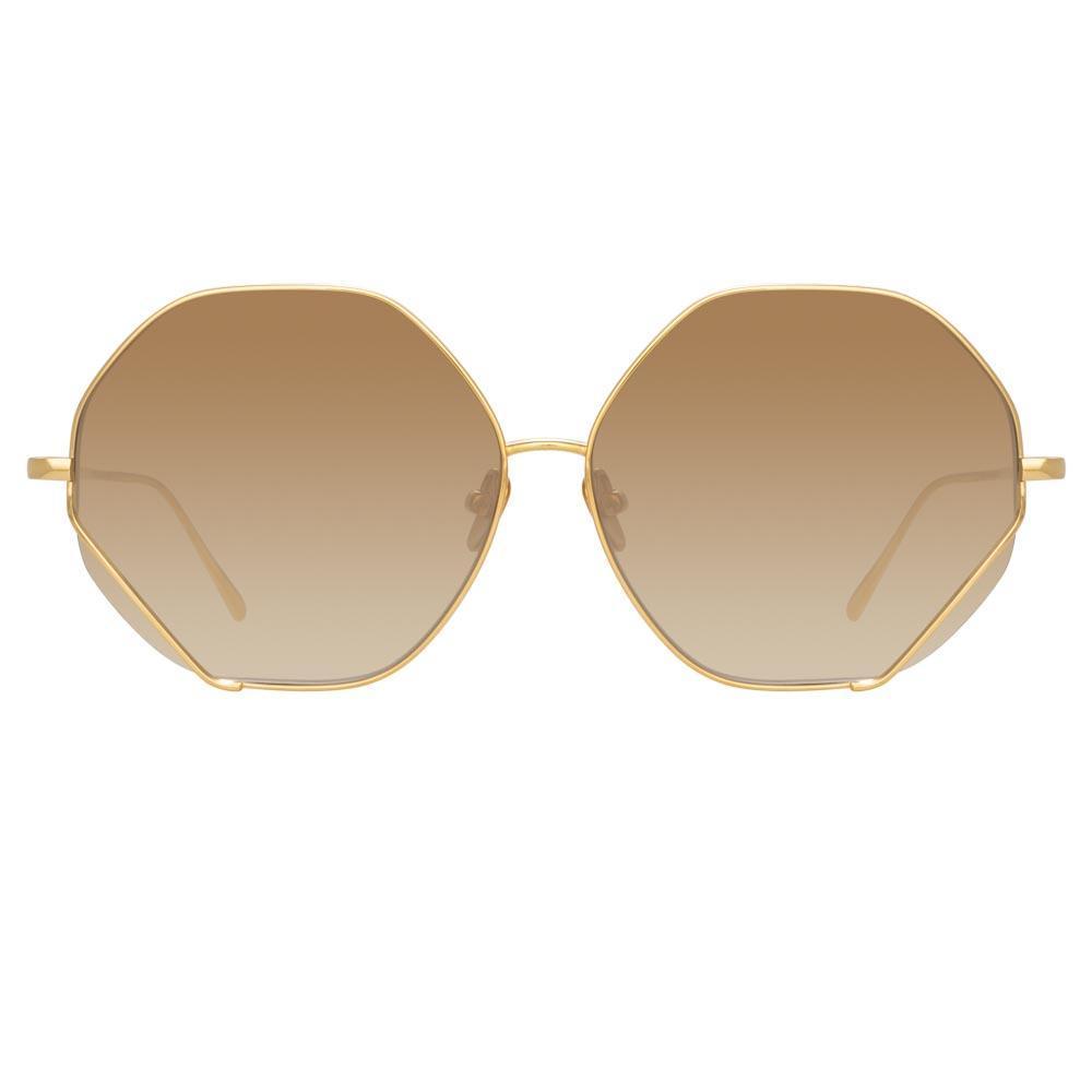 Color_LFL1010C1SUN - Fawcet Hexagon Sunglasses in Yellow Gold