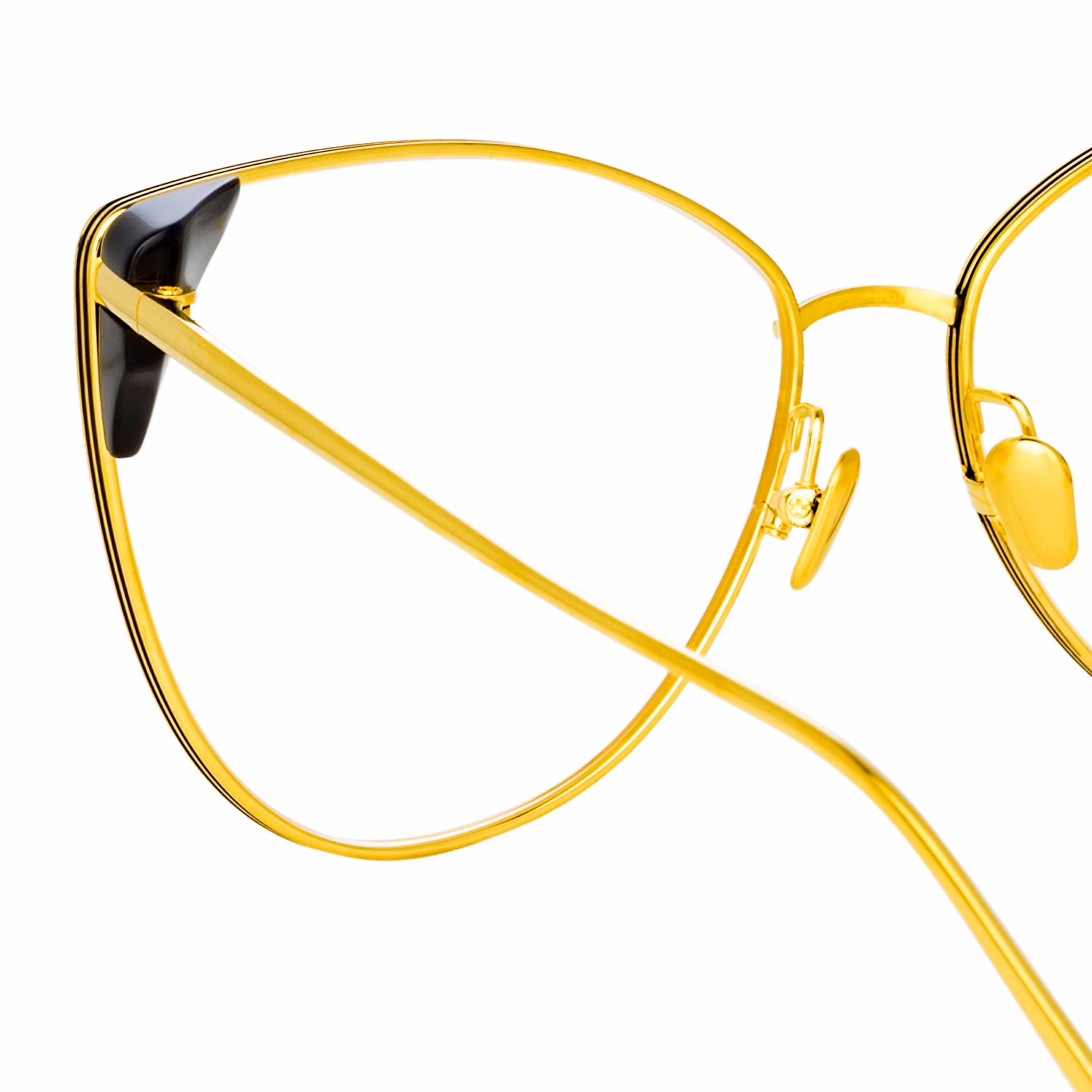 Color_LFL1028C5OPT - Ida Cat Eye Optical Frame in Yellow Gold