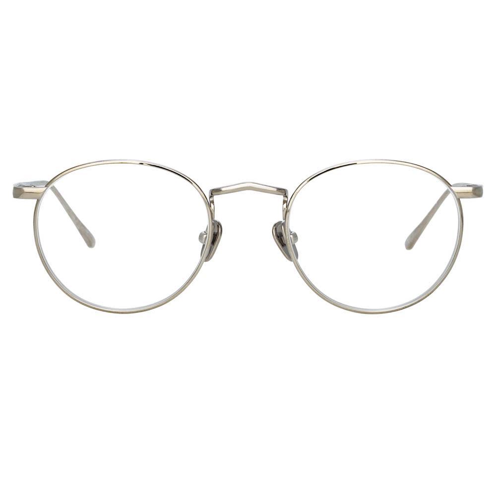 Color_LFL1044C2OPT - Bronson Oval Optical Frame in White Gold and Silver