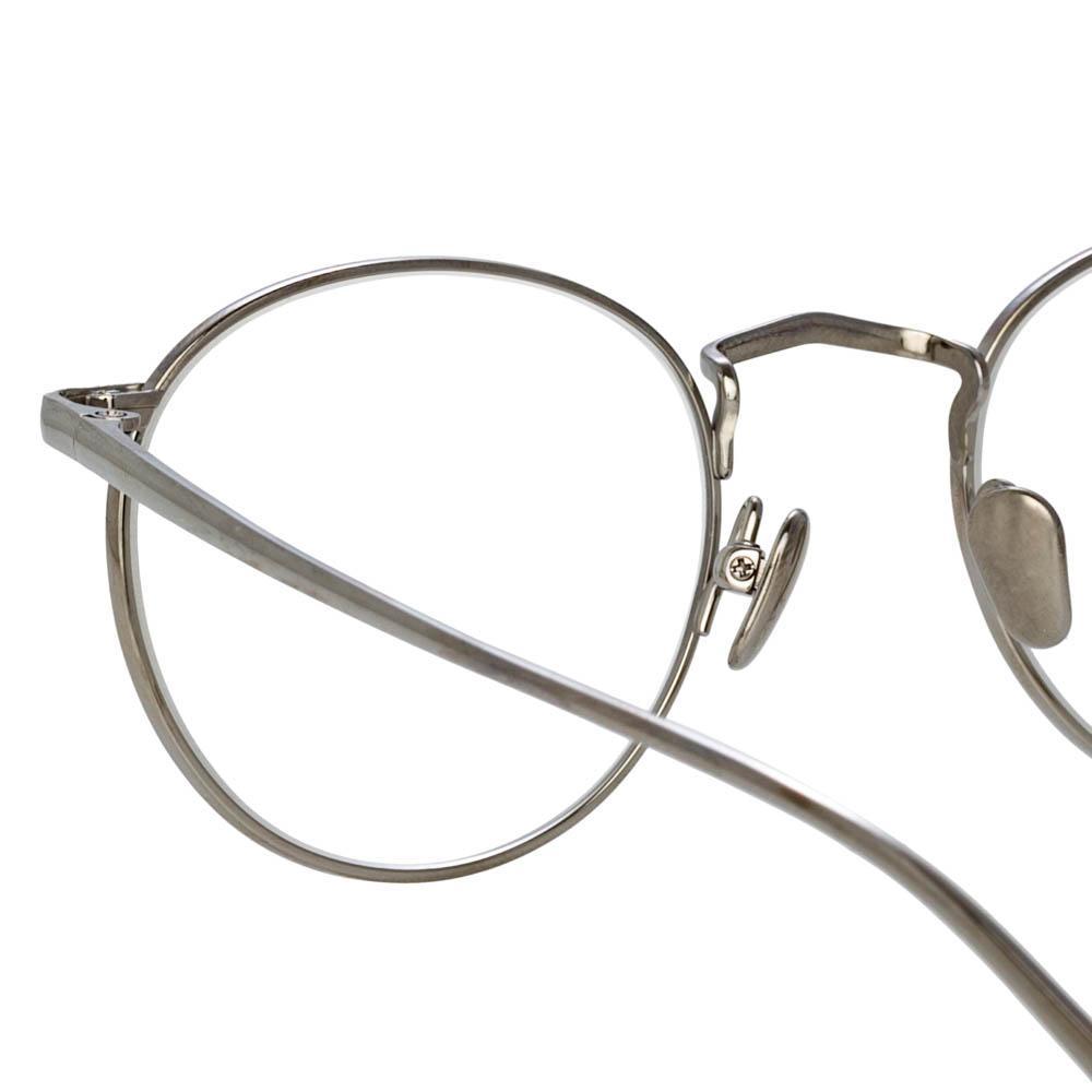 Color_LFL1044C2OPT - Bronson Oval Optical Frame in White Gold and Silver