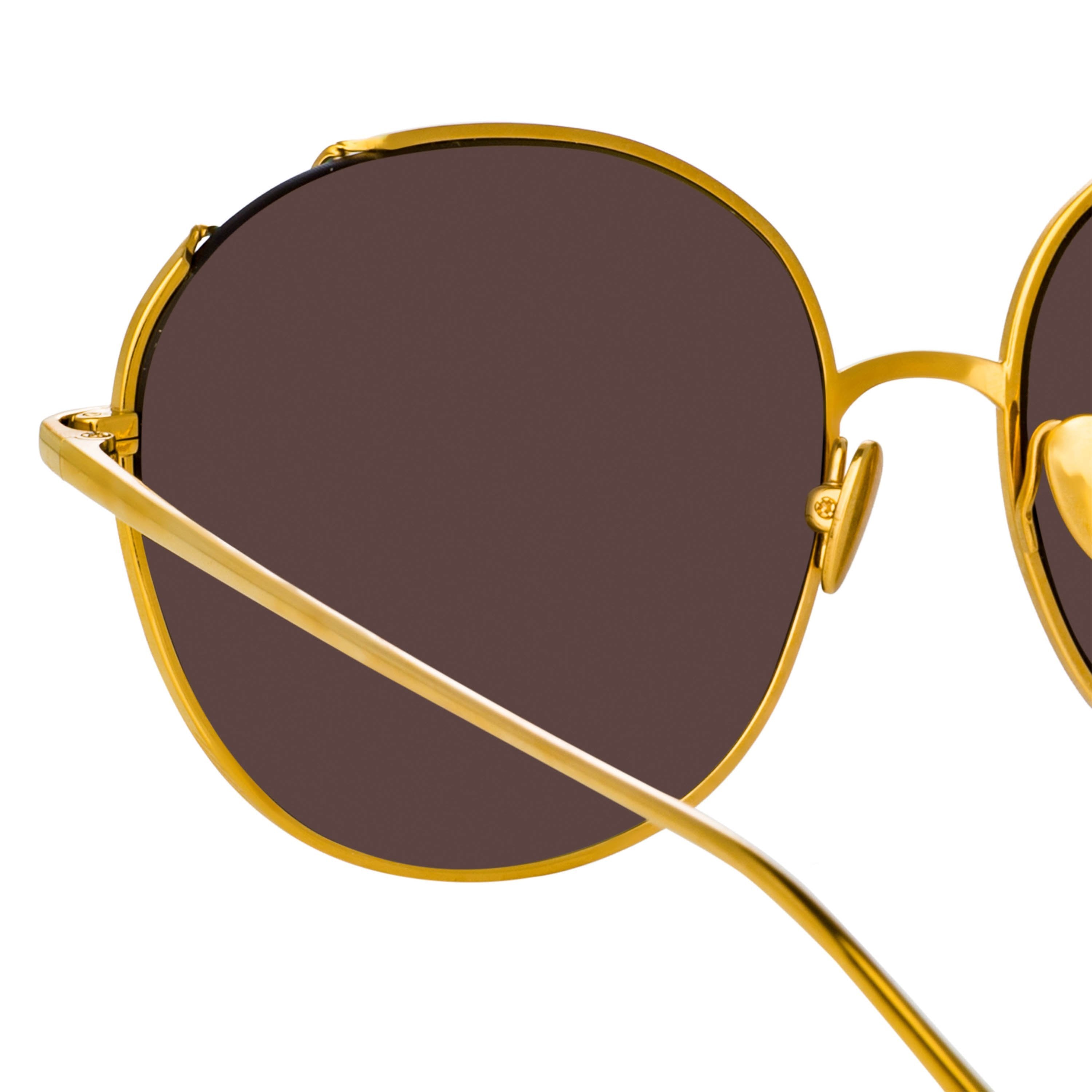 Color_LFL1054C6SUN - Hannah Cat Eye Sunglasses in Yellow Gold and Blue