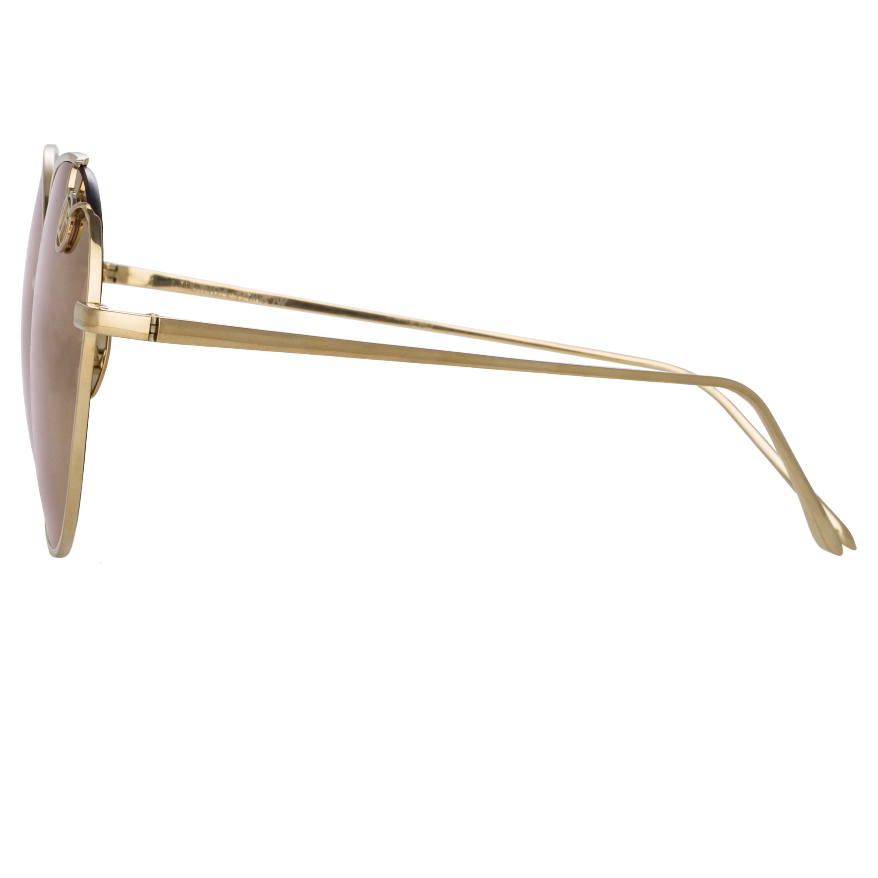 Color_LFL1054C7SUN - Hannah Cat Eye Sunglasses in Light Gold and Pink