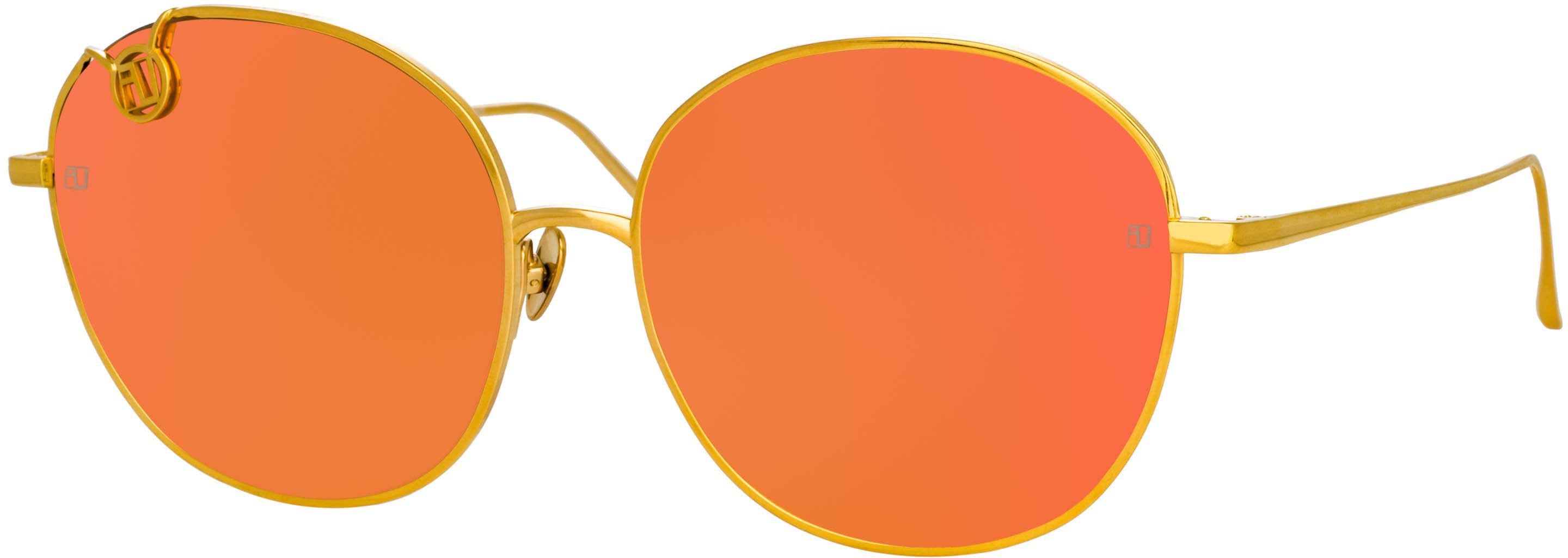 Color_LFL1054C8SUN - Hannah Cat Eye Sunglasses in Yellow Gold and Red