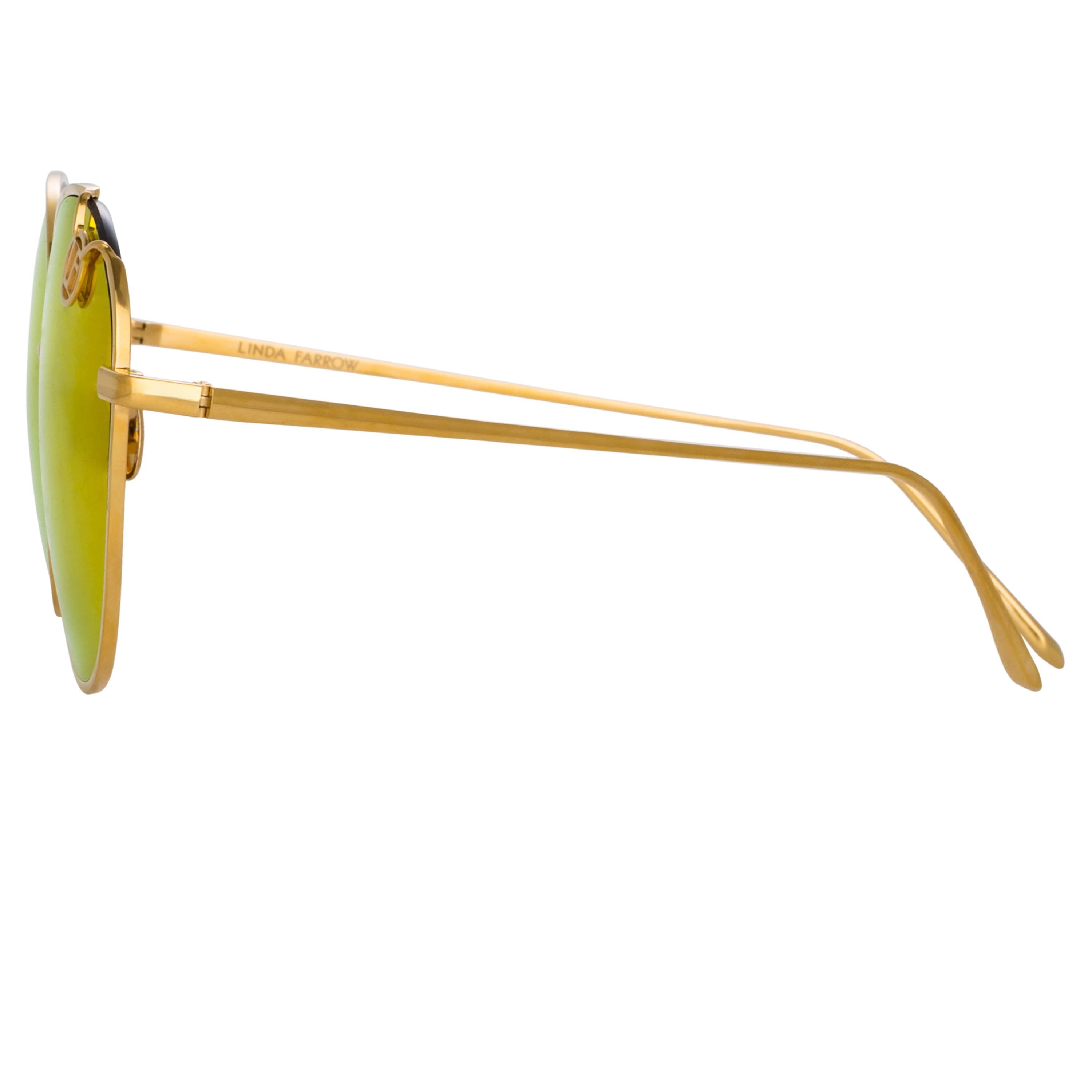 Color_LFL1054C8SUN - Hannah Cat Eye Sunglasses in Yellow Gold and Red