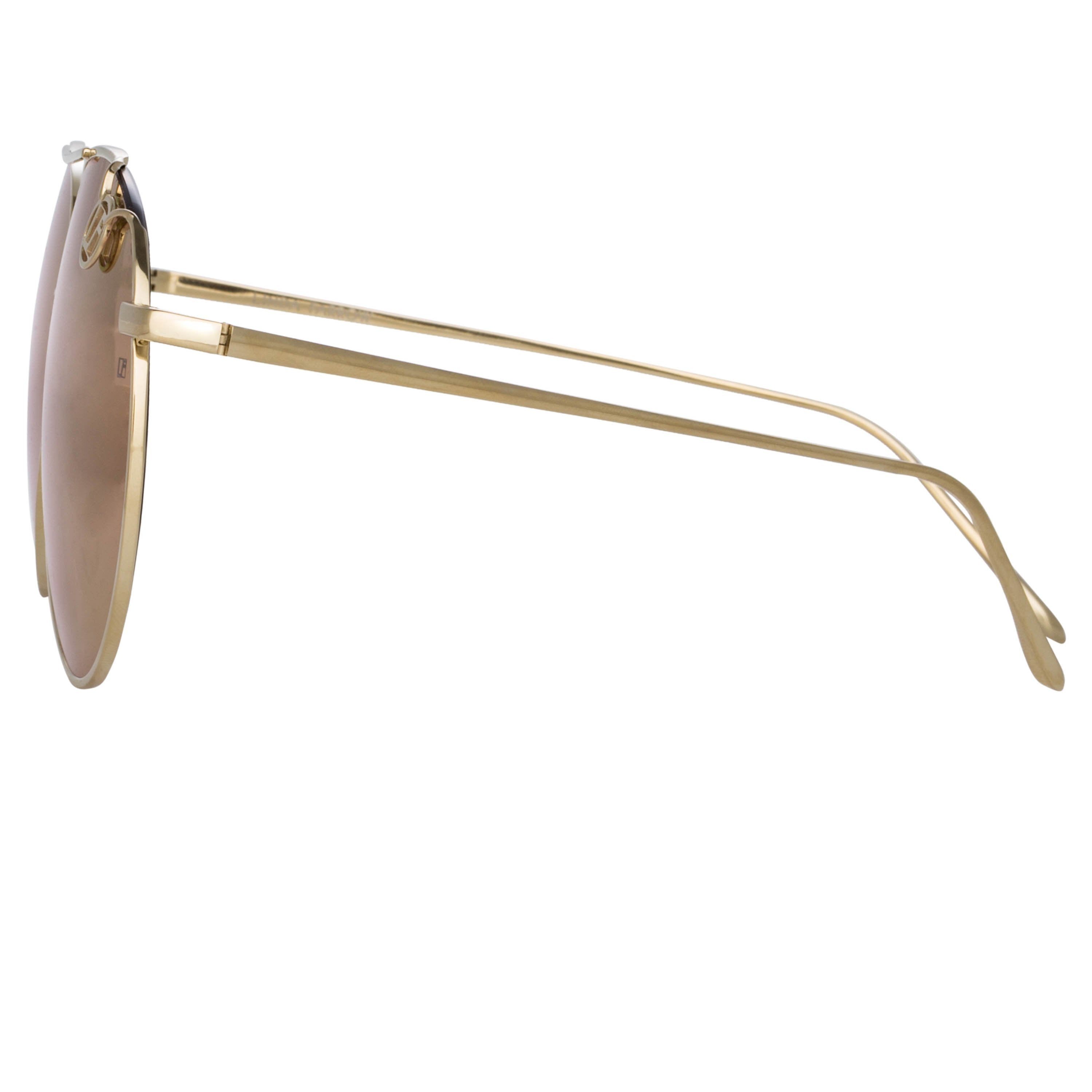 Color_LFL1055C5SUN - Joni Aviator Sunglasses in Light Gold and Pink