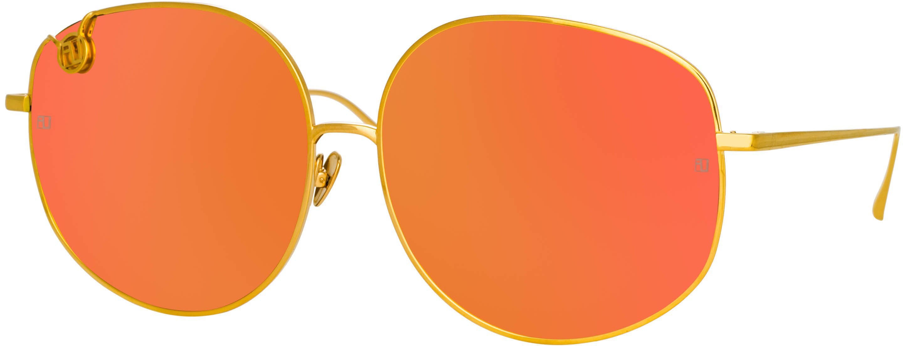 Color_LFL1056C8SUN - Marisa Oversized Sunglasses in Yellow Gold and Red