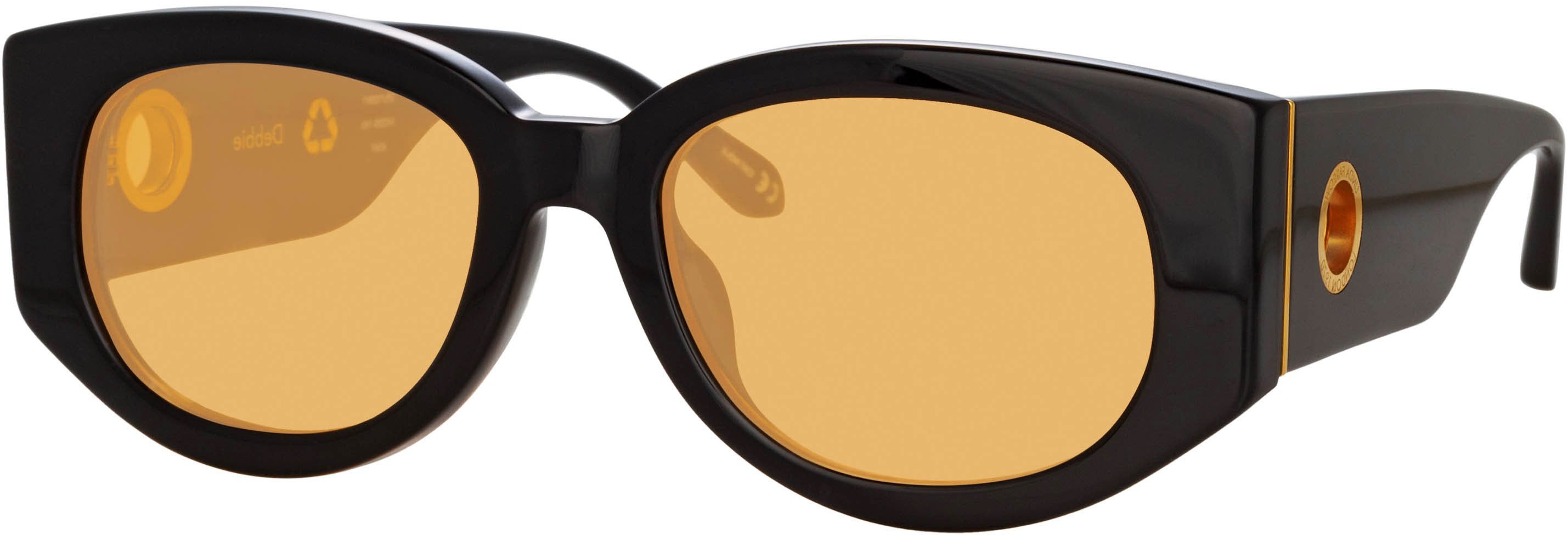 Color_LFL1059C11SUN - Debbie D-Frame Sunglasses in Black and Orange