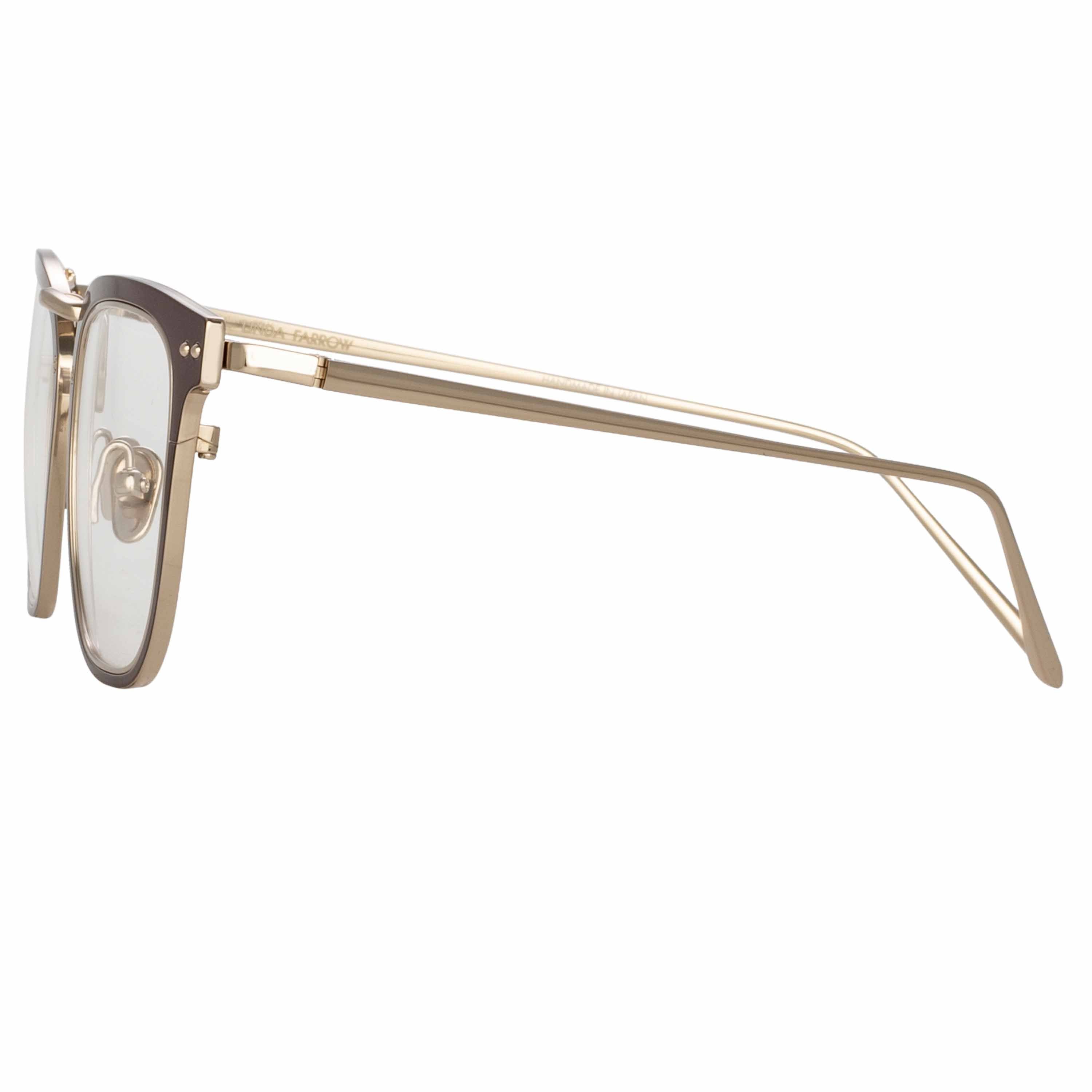 Color_LFL1114C6OPT - Carson Optical D-Frame in Light Gold and Brown