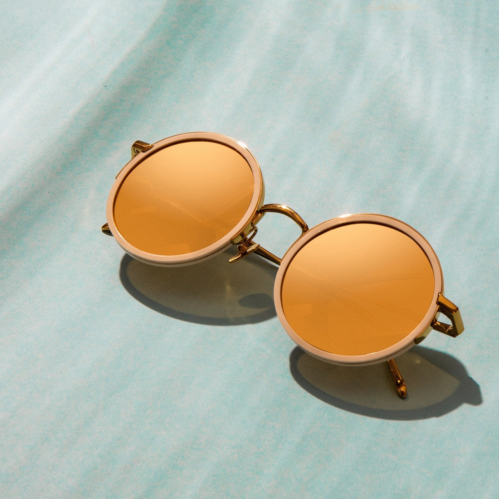 Color_LFL1119C6SUN - Ralph & Russo Watson Round Sunglasses in Cream