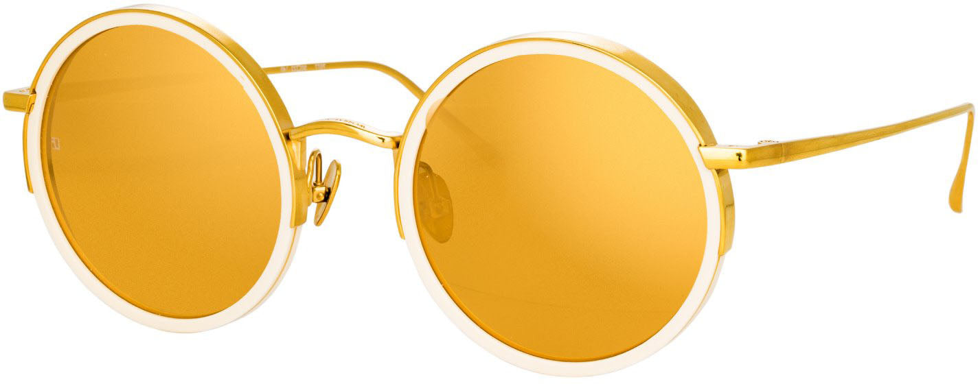 Color_LFL1119C6SUN - Ralph & Russo Watson Round Sunglasses in Cream